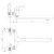 Aqualine AQUALINE 35 bateria ścienna uchwyt płaski chrom 52031
