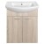 Aqualine ZOJA szafka umywalkowa 61.5x74x32.5cm dąb platin 51163