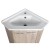Aqualine ZOJA szafka umywalkowa narożna 39x74x39cm dąb platin 50344
