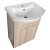 Aqualine ZOJA szafka umywalkowa 50.5x74x30cm dąb platin 51057
