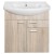 Aqualine ZOJA szafka umywalkowa 71.5x74x34cm dąb platin 51175