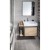 Sapho SKARA szafka pod umywalkę 80x49.5x46.5cm czarny mat/dąb Alabama CG003-2222