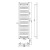 Bruckner ALBRECHT grzejnik 500x1570 mm podłączenie środkowe biały 600.115.4