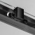 Gelco SIGMA SIMPLY BLACK kabina prysznicowa półokrągła 800x800mm R550 szkło czyste GS5580B