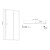 Aqualine AMADEO kabina prysznicowa 1000x800mm wariant L/P szkło Brick BTS100BTP80