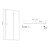 Aqualine AMADEO kabina prysznicowa 1100x900mm wariant L/P szkło Brick BTS110BTP90