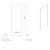 Aqualine AMADEO kabina prysznicowa 1200x800mm wariant L/P szkło Brick BTS120BTP80