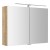 Sapho RIWA szafka z LED lustrem 81x70x17cm dąb alabama RIW080-0022