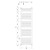 Aqualine DIRECT grzejnik łazienkowy 450x1680 mm biały ILR64T