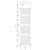 Aqualine DIRECT grzejnik łazienkowy 600x1850 mm biały ILR86T