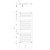 Aqualine DIRECT grzejnik łazienkowy 450x960 mm biały ILR94T
