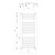 Aqualine ORBIT grzejnik z podłączeniem bocznym 450x960 mm biały ILO94T