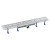 Aqualine MARMI odpływ liniowy z rusztem ze stali nierdzewnej L-810 DN50 1702-80