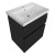Aqualine ALTAIR szafka umywalkowa 61.5x72.5x45cm czarny mat AI665