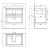 Aqualine ALTAIR szafka umywalkowa 67x60x45cm czarny mat AI670