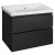 Aqualine ALTAIR szafka umywalkowa 77.5x60x45cm czarny mat AI680