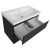 Aqualine ALTAIR szafka umywalkowa 77.5x60x45cm czarny mat AI680