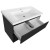 Aqualine ALTAIR szafka umywalkowa 86.5x60x45cm czarny mat AI690