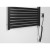 Aqualine TONDI-E grzejnik elektryczny 450x1690 mm 600 W czarny mat DE446T