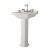 Kerasan WALDORF umywalka ceramiczna 60x55cm z 3 otworami na baterię biały 4140K1-3