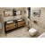 Sapho TREOS umywalka podwójna 151.6x513 cm Rockstone biały mat TS152-0101