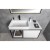 Sapho SKARA szafka pod umywalkę 100x49.5x46.5cm czarny mat/biały mat CG004-3131
