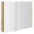 Sapho ALIX szafka z lustrem oświetlenie LED 86x70x17.5cm dąb Alabama AX186-0022