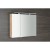 Sapho MIRRÓ szafka z lustrem z oświetleniem LED 90x70x16cm dąb Alabama MC090-0022