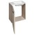 Aqualine ZOJA szafka z umywalką 40x22 cm dąb platin 51049DP-01