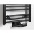 Bruckner ALBRECHT grzejnik 400x1570 mm podłączenie środkowe czarny mat 600.113.6