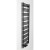 Bruckner ALBRECHT grzejnik 500x1570 mm podłączenie środkowe czarny mat 600.115.6