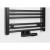 Bruckner ALBRECHT grzejnik 500x1570 mm podłączenie środkowe czarny mat 600.115.6