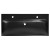 Sapho TORIDI umywalka ceramiczna 101x46.5cm 2 otwory na baterię czarny mat TU0222B