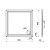Bruckner ELSE brodzik kompozytowy 80x80cm biały 800.111.4