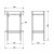 Sapho PUNO konsola z umywalką 550x860x360mm czarny SKA570-2-01