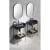 Sapho PUNO konsola z umywalką 600x860x396mm złoty mat SKA590-5-01