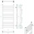 Sapho METRO grzejnik łazienkowy 450x890 mm czarny mat IR400TB