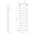 Sapho METRO LIGHT grzejnik łazienkowy 400x1140 mm czarny mat IR445TB
