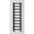 Sapho METRO LIGHT grzejnik łazienkowy 300x1140 mm czarny mat IR444TB