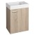 Aqualine ZOJA szafka z umywalką ceramiczną 40x22 cm dąb platin 51049DP-02