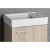 Aqualine ZOJA szafka z umywalką ceramiczną 40x22 cm dąb platin 51049DP-02