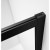 Gelco SIGMA SIMPLY BLACK drzwi prysznicowe przesuwne wejście z rogu 900 mm szkło Brick GS2490B