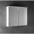 Aqualine KAWA STRIP szafka z lustrem oświetlenie LED 80x70x22cm biały WGL80S