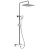 Sapho DARK zestaw prysznicowy z baterią termostatyczną chrom KJ139