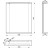 Aqualine KORIN STRIP lustro z oświetleniem LED 50x70x12cm KO395S