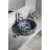 Sapho PRIORI umywalka ceramiczna nablatowa ? 41 cm niebieskie kwiaty PI038