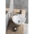 Aqualine Umywalka ceramiczna nablatowa ? 38 cm biały 38171