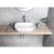 Aqualine Umywalka ceramiczna nablatowa 46x34 cm biały 46341