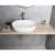 Aqualine Umywalka ceramiczna nablatowa 49x36 cm biały CA490