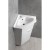 Aqualine Umywalka ceramiczna narożna 41x41 cm meblowa 1601-40